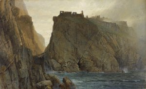 Tintagel på Cornwalls kyst af William Trost Richards