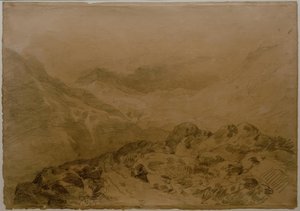 A Rocky Pass between Mountains (Glen Croe, with Slopes of Ben Arthur: Ben an Lochain) af Joseph Mallord William Turner
