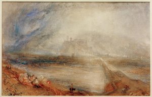 Bellinzona, fra vejen til Locarno af Joseph Mallord William Turner