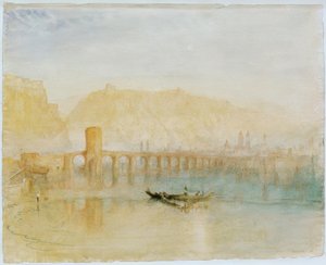 Moselbroen i Koblenz af Joseph Mallord William Turner