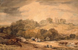 Donnington Castle, Newbury, Berkshire af Joseph Mallord William Turner