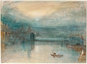 Luzern af Moonlight af Joseph Mallord William Turner