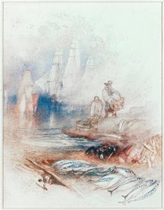 Makrel på stranden af Joseph Mallord William Turner