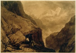 Mt St Gothard af Joseph Mallord William Turner