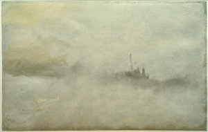 Skib i en storm(?) af Joseph Mallord William Turner
