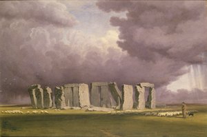 Stonehenge: Stormy Day, 1846 af Joseph Mallord William Turner