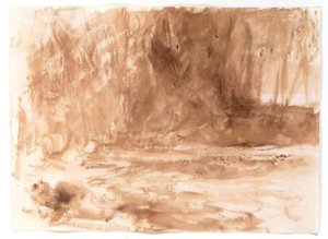 Undersøgelse på floden Washburn, Yorkshire af Joseph Mallord William Turner