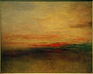 Solnedgang(?) af Joseph Mallord William Turner
