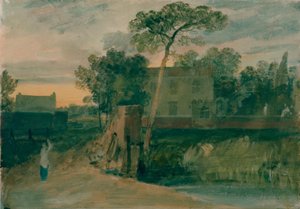 Syon Ferry House, Isleworth, Sunset af Joseph Mallord William Turner