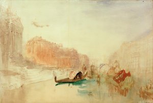 Trappen til Santa Maria della Salute, ser op ad Canal Grande af Joseph Mallord William Turner