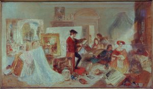 Watteau -undersøgelse efter Fresnoys regler af Joseph Mallord William Turner