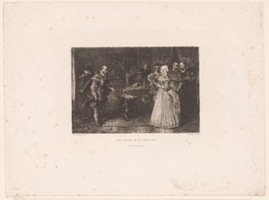 Alva besøger regenten Margaret af Parma, 1567 Albas besøg hos guvernøren (titel på objekt)