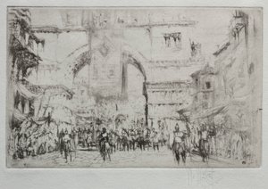 Hadrian på vej ind i Salonica af William Walcot