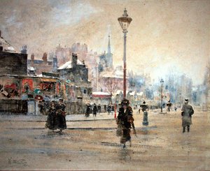 London om vinteren af William Walcot