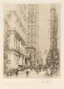 Lower Broadway, Down-Town New York af William Walcot