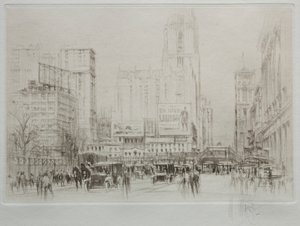 New York City: 42nd Street af William Walcot