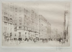 Park Avenue, New York af William Walcot