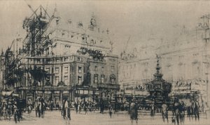 Piccadilly Circus, 1927. af William Walcot