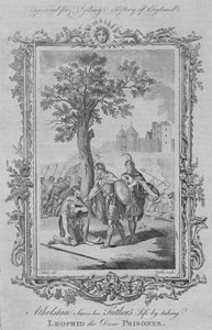 Athelstan redder sin fars liv ved at tage Leofrid den danske til fange, 1773. af William Walker