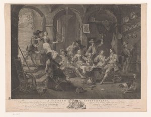 Interiør med ryge- og drikkeselskab En flamsk underholdning (titel på objekt) Hovedmalerier i England (serietitel) The Most Capital Paintings in England (serietitel) af William Walker