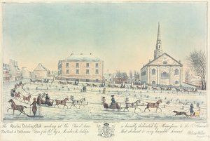 The Quebec Driving Club meeting at the Place d’Armes, engraved by J. Smillie Jr., 1826dani af William Wallace