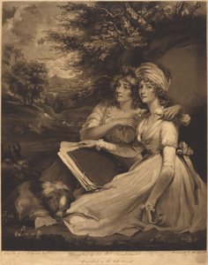 Sir Thomas Franklands døtre af William Ward after John Hoppner