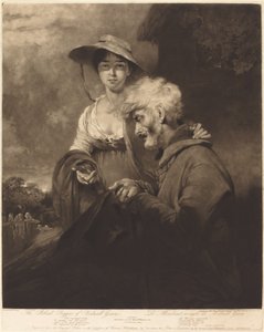 Den blinde tigger fra Bednall Green af William Ward after William Owen