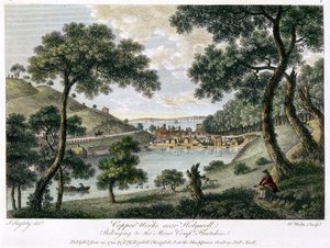 Copperworks nær Holywell, Flintshire, Wales ejet af Mona Company, 1792