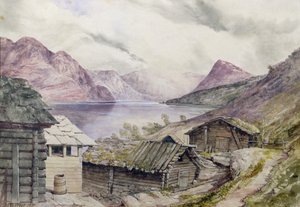 Romsdal Fjord, 1850 af William West
