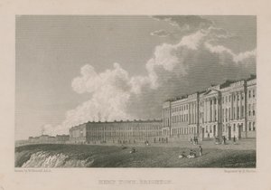 Generel udsigt over Kemp Town i Brighton af William Westall