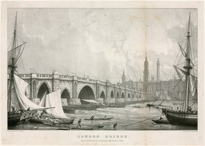 London Bridge af William Westall