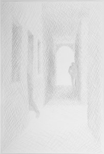 Archway to Rio Terra, Venedig, 2008 (blyant på papir) af William Wilkins