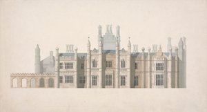 Forhøjelse af et foreslået design for Cambridge Colleges