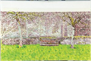 Orchard in Winter, 2014 (Olie on Canvas) af William Wilkins