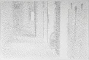 Sotoportego Salviati, Venedig, 2009 (blyant på papir) af William Wilkins