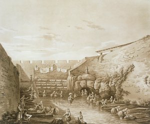 Vaskekvinder ved Arethusa-fontænen, pub. 1807.