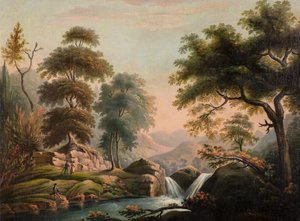 I nærheden af ​​Dalyminy, Llyn, North Wales af William Young