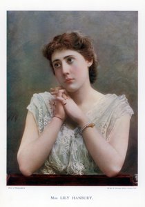 Lily Hanbury, engelsk sceneskuespillerinde, 1901. af William and Daniel Downey