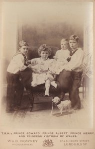 Prins Edward, Prins Albert, Prins Henrik og Prinsesse Victoria af Wales af William and Daniel Downey