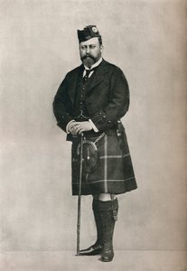 Prinsen af Wales i Highland-kostume, c1886 1910 af William and Daniel Downey