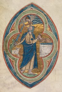 Miniature udskåret fra et kompendium i historien om Kristi slægtsforskning..., 1200-1250 af William de Brailes