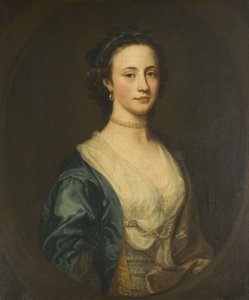 Portræt af Miss Elizabeth Jesser (olie på lærred)