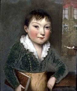 Ukendt søn fra FitzHerbert-familiens portrætter, ca. 1817 (skifer)