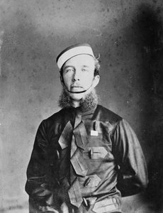 Kaptajn Willoughby W. Hooper i Madras-kavaleriuniform, ca. 1870