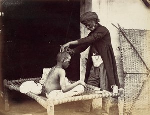 Indisk barber, 1860