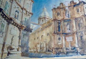 572 Sen eftermiddagsskygger - Palermo, Quattro Canti af Wilson Clive