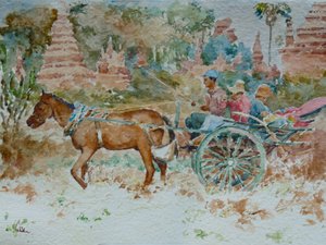 924 En tur rundt om templerne, Bagan af Wilson Clive