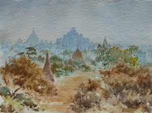 927 Bagan solopgang af Wilson Clive