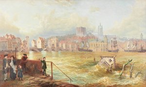 The Last of the Old Tyne Bridge, 1900 af Wilson Hepple