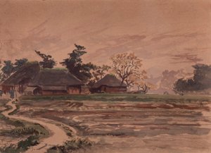 Landskab med huse. af Winckworth Allan Gay
